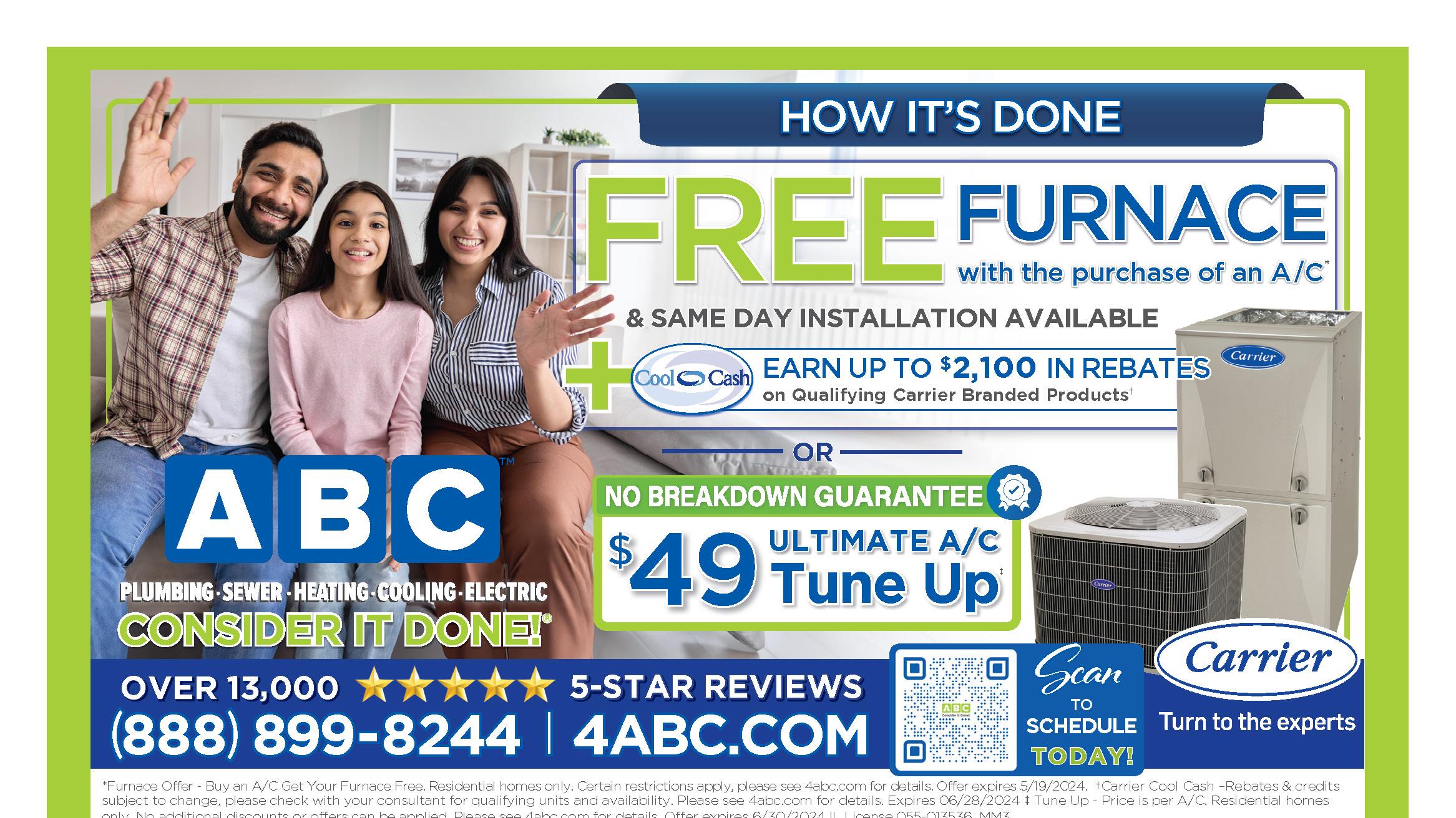 ABC Plumbing, Sewer, Heating, Cooling & Electric/Heating & AC                                                                                                                                                                                            