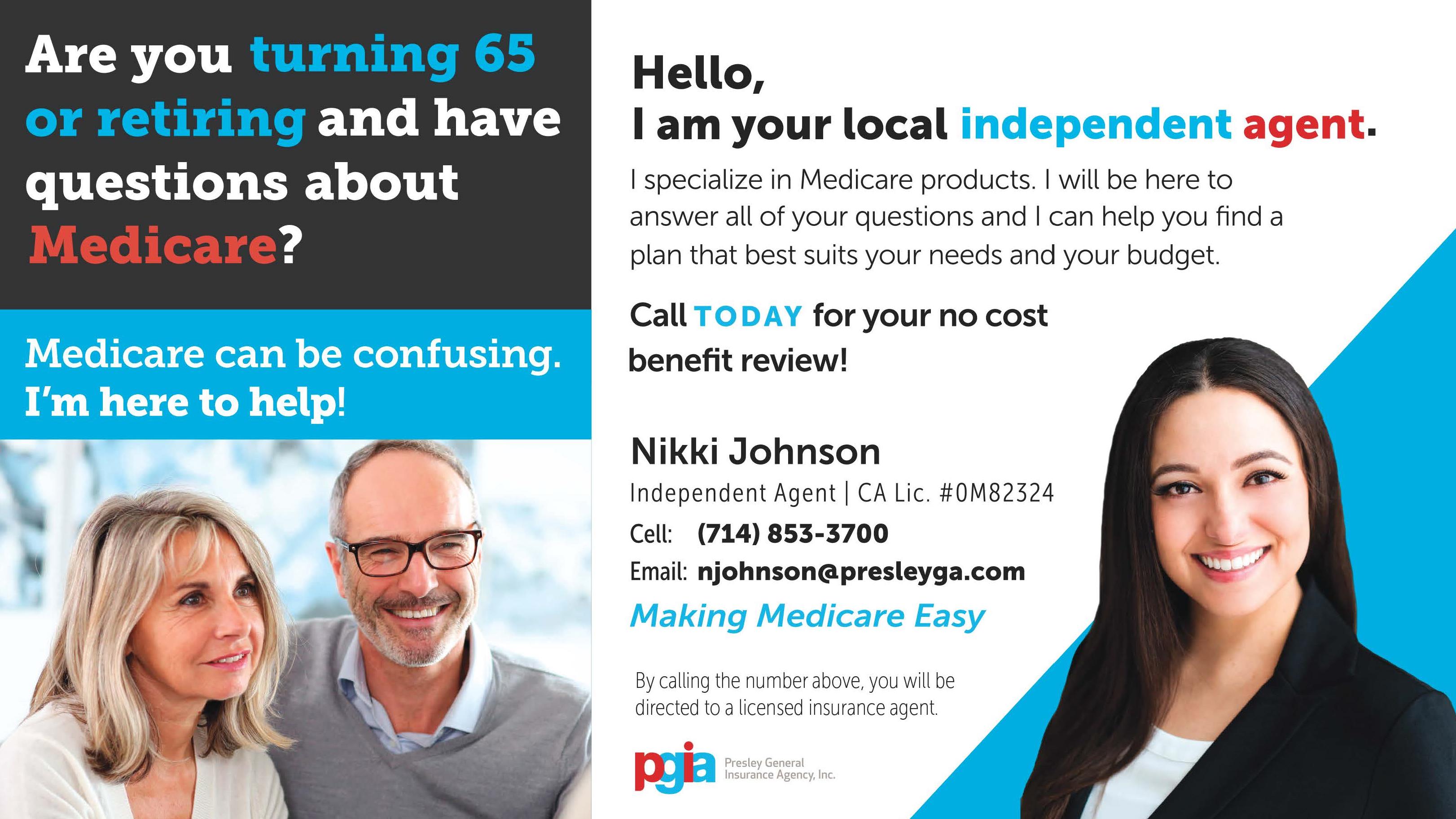 Nikki Johnson Independent Agent | CA Lic #OM82324/Insurance                                                                                                                                                                                               